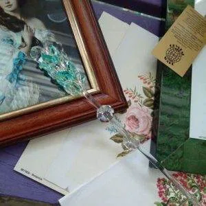 Fiore Spiga Cs4 Crystal Ware Swarovski Murano Vintage Hand Made Aqua 48cm Raro