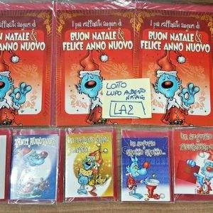 LA2 LOTTO LUPO ALBERTO BIGLIETTI AUGURI NATALE MIX IDEA REGALO BIEMBI CARTOLERIA