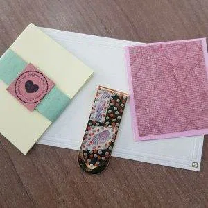 Hope Infinity Segnalibro Handmade metallo Sea Orange cartoncini artigianato