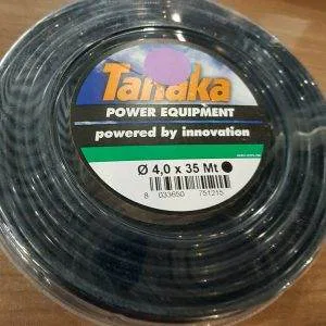 TANAKA FIL DE COUPE DECESPUGLIATORE 4,0 X 35 MT 8033650751215 NERO FILO BOBINA