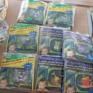 LOTTO STOCK 160 COPPIE tendine parasole AUTO ventosa BAMBINI KIDS LOTTERIA PREMI