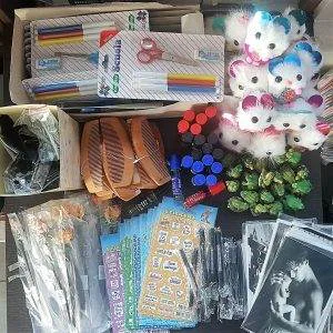 t2 LOTTO 200 pz STOCK RIVENDITA GIOCATTOLI BANCO BENEFICENZA LOTTERIA REGALO