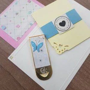 Hope Infinity Segnalibro Handmade metallo farfalla cartoncini artigianato gift