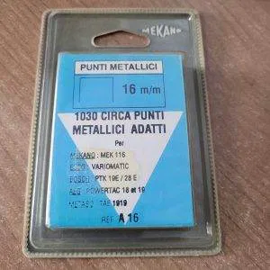 MEKANO PUNTI METALLICI 16 M/M 1030 REF A16 ESCO BOSCH AEG METABO GRAFFATRICE
