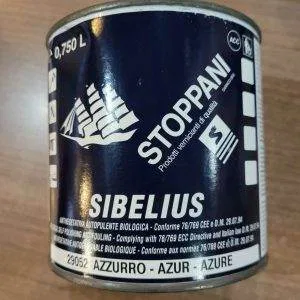 STOPPANI SIBELIUS AZZURRO ANTIVEGETATIVA BIOLOGICA FINITURA NAUTICA 0,750 L