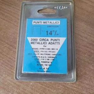 MEKANO PUNTI METALLICI 14 M/M 2060 REF A14 GRAFFATRICE BOSCH ESCO AEG METABO