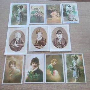 Sv1) Lotto Stampe Vintage Old Collezione Scrapbooking ArtJournal Rare Il Grifo