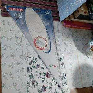 Arda Ergo Draft Squadra 60 Gradi 35 Cm Angoli Arrotondati Ref. 16135 Squadretta