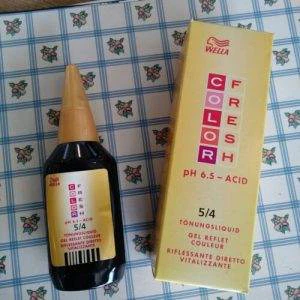 1pz WELLA 5/4 Castano Chiaro Ramato COLOR FRESH SEMIPERMANENTE CAPELLI