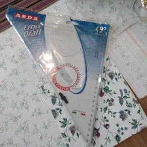 Arda Ergo Draft Squadra 45 Gradi 35 Cm Angoli Arrotondati Ref. 16035 Squadretta