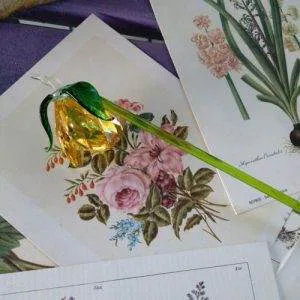 Lumen Campanella C2 Crystal Swarovski Vetro Murano Vintage Raro Giallo Fiore