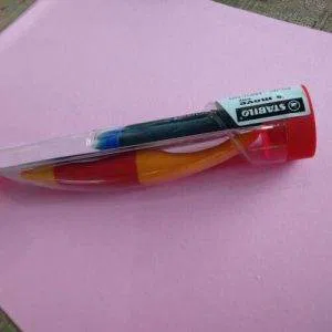 STABILO Easy 'S Move Arancio Rosso Ergonomica Mancini L 3 Cartucce Refill Blu