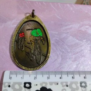 Medaglia Ciclismo Anni 70/80 Sportiva Colore Bronzo Rara Ovale