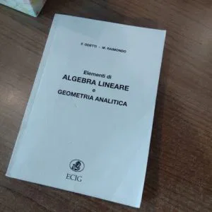 A) Ecig Elementi Di Algebra Lineare E Geometria Analitica Odetti Raimondo