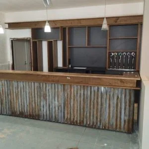 Bancone Bar con retro banco