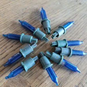 Ricambi luci pisellino Natale presepe pisellini 10 pz giocoplast BLU