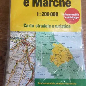 carta stradale turistica UMBRIA e MARCHE 1:200.000 Touring Editore