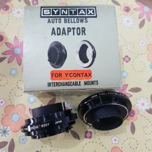SYNTAX AUTO BELLOWS ADAPTOR FOR Y/CONTAX INTERCHANGEABLE MOUNTS NUOVO