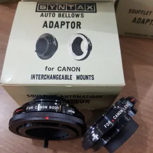 SYNTAX AUTO BELLOWS ADAPTOR FOR CANON  INTERCHANGEABLE MOUNTS NUOVO