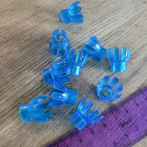 Ricambi plastica ghiere luci pisellino BLU E Natale presepe 10pz giocoplast