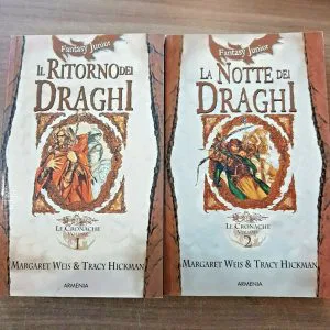 IL RITORNO DEI DRAGHI  LA NOTTE DEI DRAGHI LE CRONACHE LIBRI VOL1-2 WEIS HICKMAN