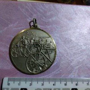 Medaglia Ciclismo Anni 70/80 Bronzo/Ottone Bandoli Sportiva Colore Argento Rara