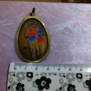 Medaglia Corsa Anni 70/80 Sportiva Colore Bronzo Rara Ovale Ottone