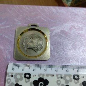 Medaglia Giochi Gioventù Anni 70/80 Sportiva Colore Argento Rara Quadrata