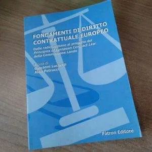 D) FONDAMENTI DI DIRITTO CONTRATTUALE EUROPEO VOL 1  PATRON EDITORE