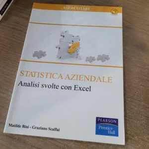 D) Statistica aziendale analisi svolte excel eserciziari Pearson Prentice Hall
