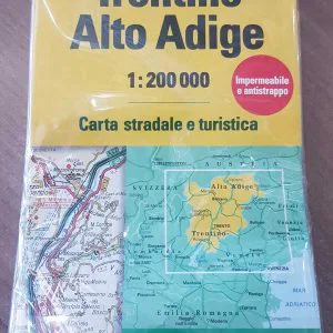 carta stradale turistica TRENTINO ALTO ADIGE 1:200.000 Touring Editore