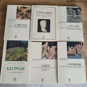 B10) ECIG lotto libri nuovi BRETONI VICHINGHI INCAS ILLIRI TOLOMEI CELTI RARI