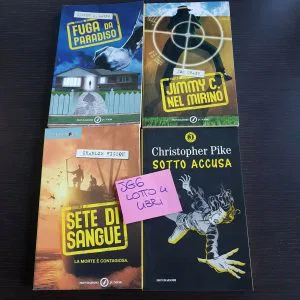 JG6  LOTTO 4 LIBRI MONDADORI JUNIOR GIALLO NUOVI STOCK