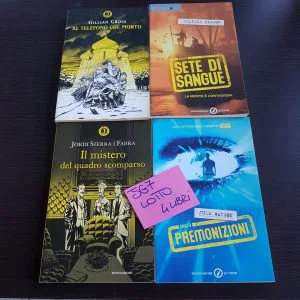 JG7  LOTTO 4 LIBRI MONDADORI JUNIOR GIALLO NUOVI STOCK