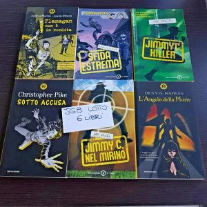 JG8  LOTTO 6 LIBRI MONDADORI JUNIOR GIALLO NUOVI STOCK