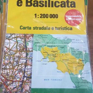 carta stradale turistica CAMPANIA e BASILICATA 1:200.000 Touring Editore