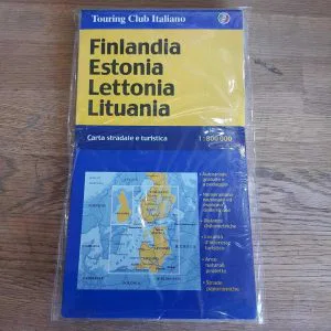 carta s.turistica FINLANDIA ESTONIA LETTONIA LITUANIA 1:800.000 Touring Italiano