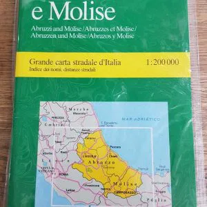 grande carta stradale ABRUZZO e MOLISE 1:200.000 Touring Club Italiano