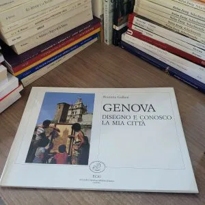 GENOVA DISEGNO E CONOSCO LA MIA CITTA' ROSANITA GALLENI ECIG LIBRO RARO ALBUM