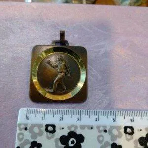 Medaglia Bocce Anni 70/80 Sportiva Colore Bronzo Rara Quadrata Ottone