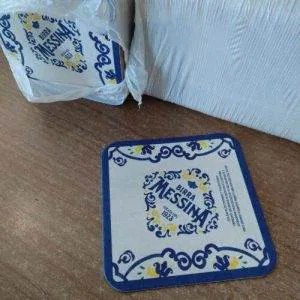 C) Birra Messina Ideata Nel 1923 Sottobicchiere Nuovo Da Collezione Raro