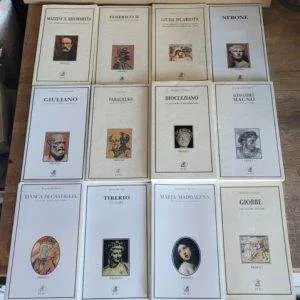 B14) ECIG LOTTO PROFILI TIBERIO DIOCLEZIANO GIOBBE GIUDA MAZZINI FEDERICO II