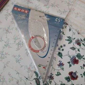 Arda Ergo Draft Squadra 45 Gradi 20Cm Angoli Arrotondati Ref. 16020 Squadretta