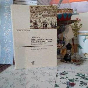 F) Cronaca della città di Genova dalle origini 1297  VARAGINE ECIG RARO 1a ed.