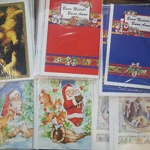 C2 stock lotto biglietti auguri Natale con busta idea rivendita regalo 24 pezzi
