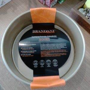 Brandani Golden Tortiera Fondo Estraibile Art.53872 Carbone Steel