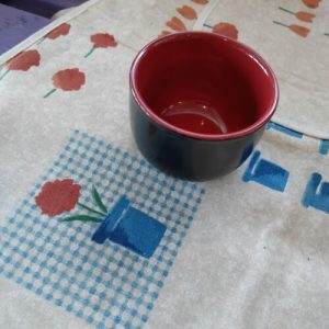Ciotolina ceramica nera marrone orientale Ciotola Sushi Sake Soia Vasetto The