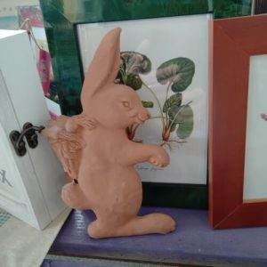 " Le Terrecotte "  Coniglio Coniglietto In Terracotta Artigianale Decorazione